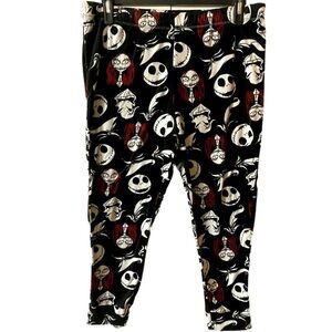 Disney Velour Joggers, Pajama, Pants, Nightmare Before Christmas, Sz L​​, PJ